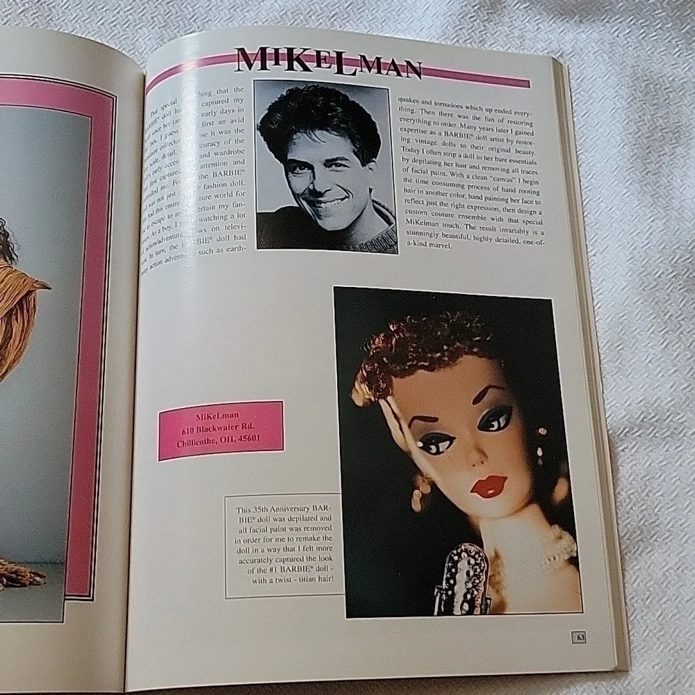 1996 Fashion Doll Makeovers Soft Cover Barbie Book By Jim Faraone Mint Condition